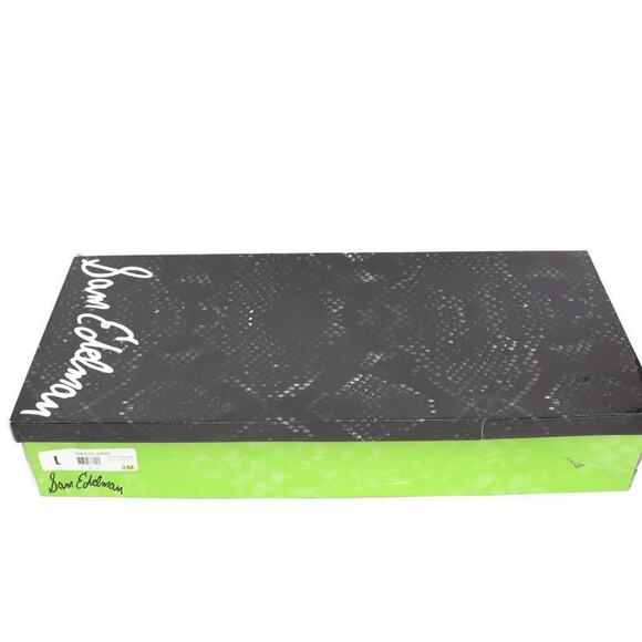 Sam Edelman Womens Pam Over The Knee Boots Black Almond Toe Leather Zip 6.5 M - Picture 6 of 12